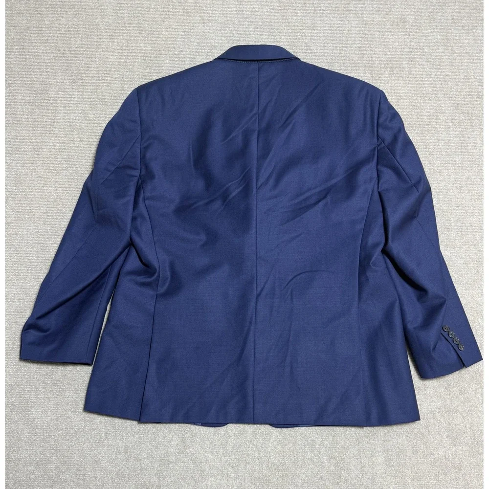 JOE Joseph Abboud Blazer Mens 46L Navy Blue Wool Suit Jacket 3 Button‎ Notch